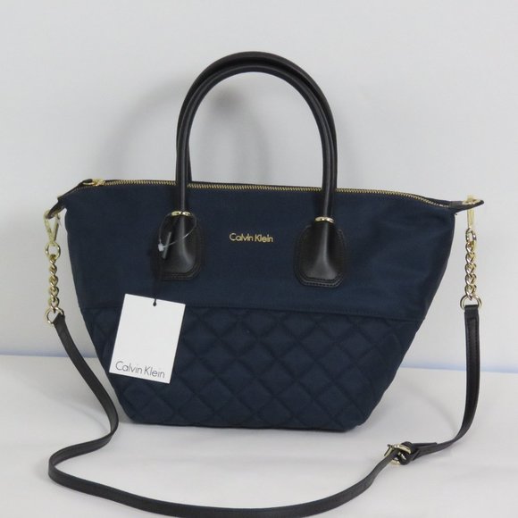 Calvin Klein Handbags - NEW Women's Calvin Klein Florence, Navy blue, Quilted